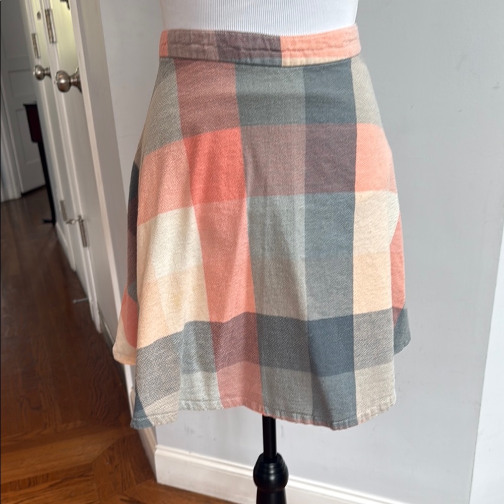 Mata Traders Asymmetrical Pink and Blue Resort Skirt
